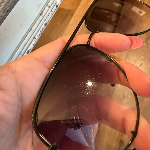 Quay x Desi High Key Mini in Black & Smoke Gradient Sunglasses - Picture 7 of 7